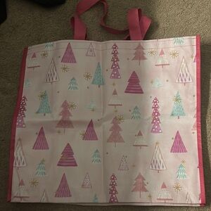 Pink and White Tree Tote Bag